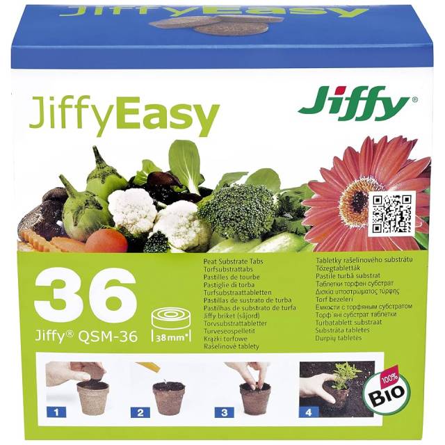 Jiffy Quick Soil Mix 36 Tabs 38mm